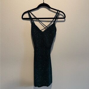 Windsor Sparkling Green Mini Dress
